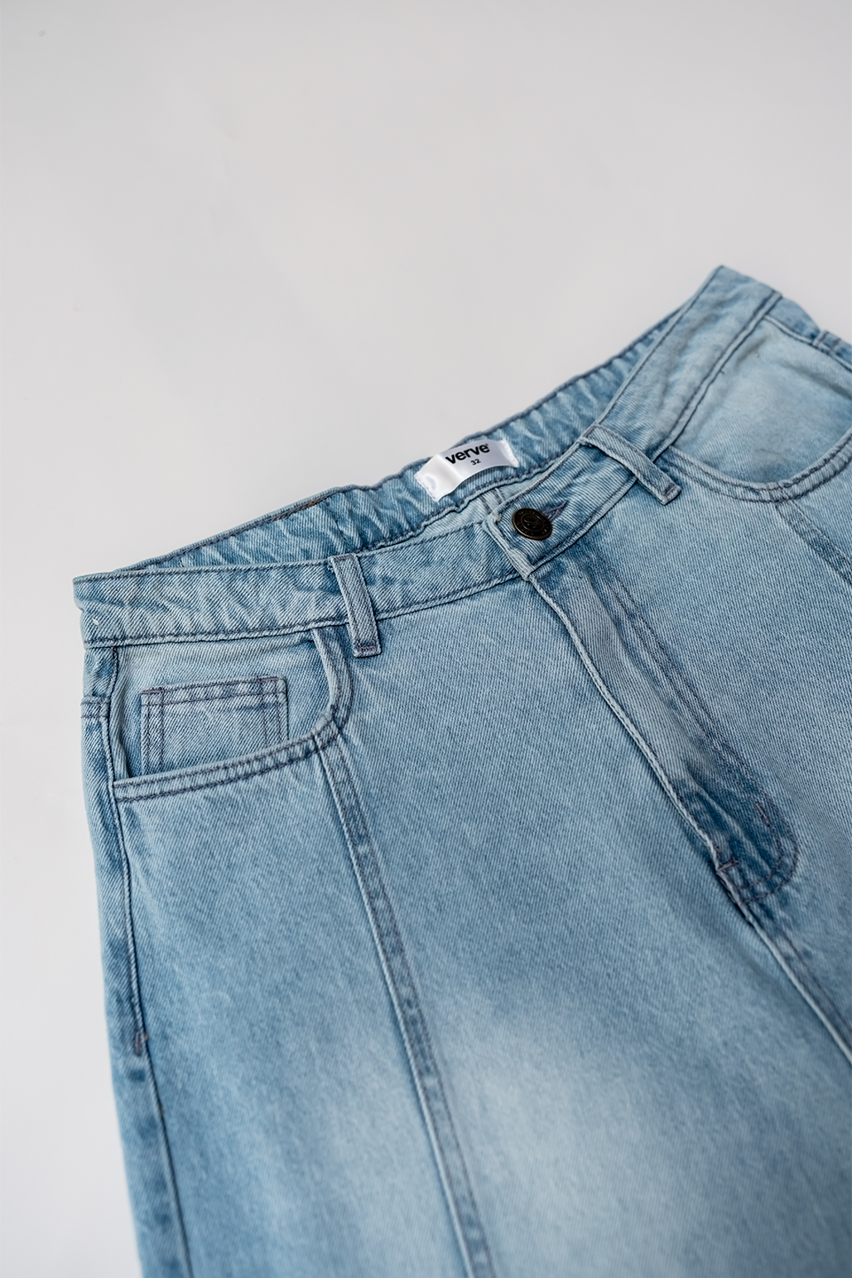 SIDE SLIT WIDE LEG JEANS