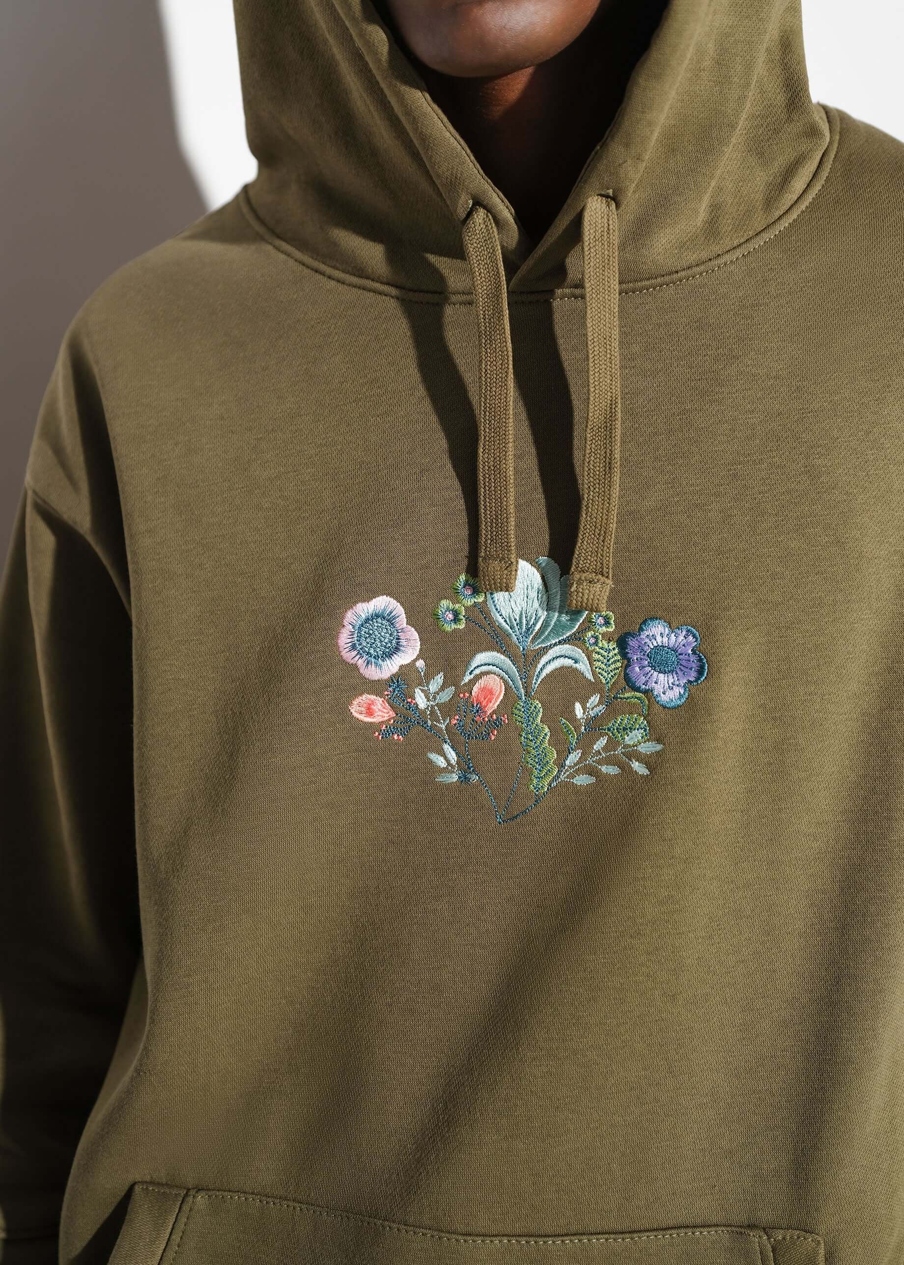 DROP SHOULDER HOODIE - GREEN