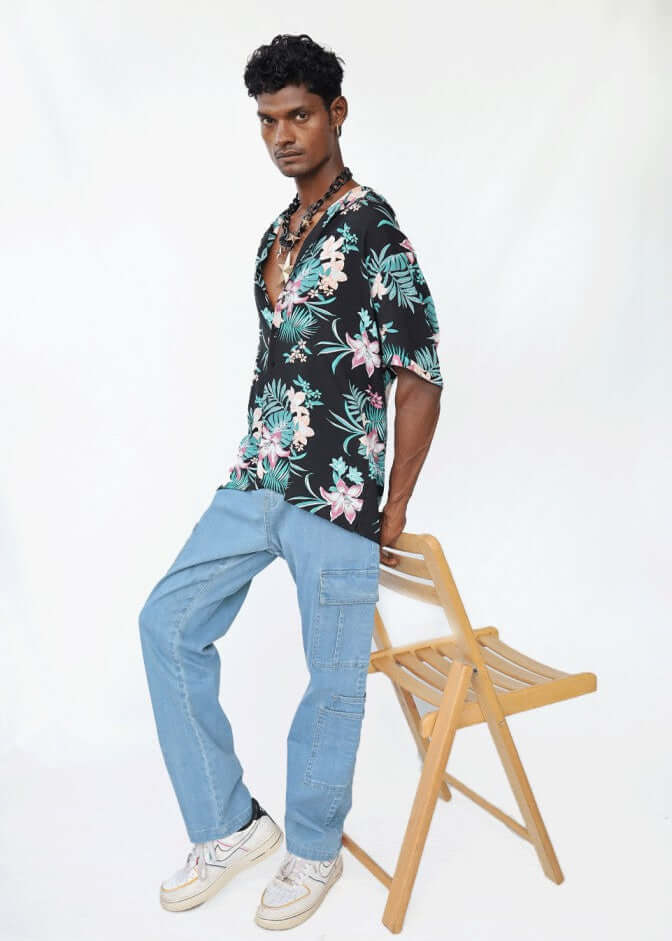 DENIM CARGO MEN PANT