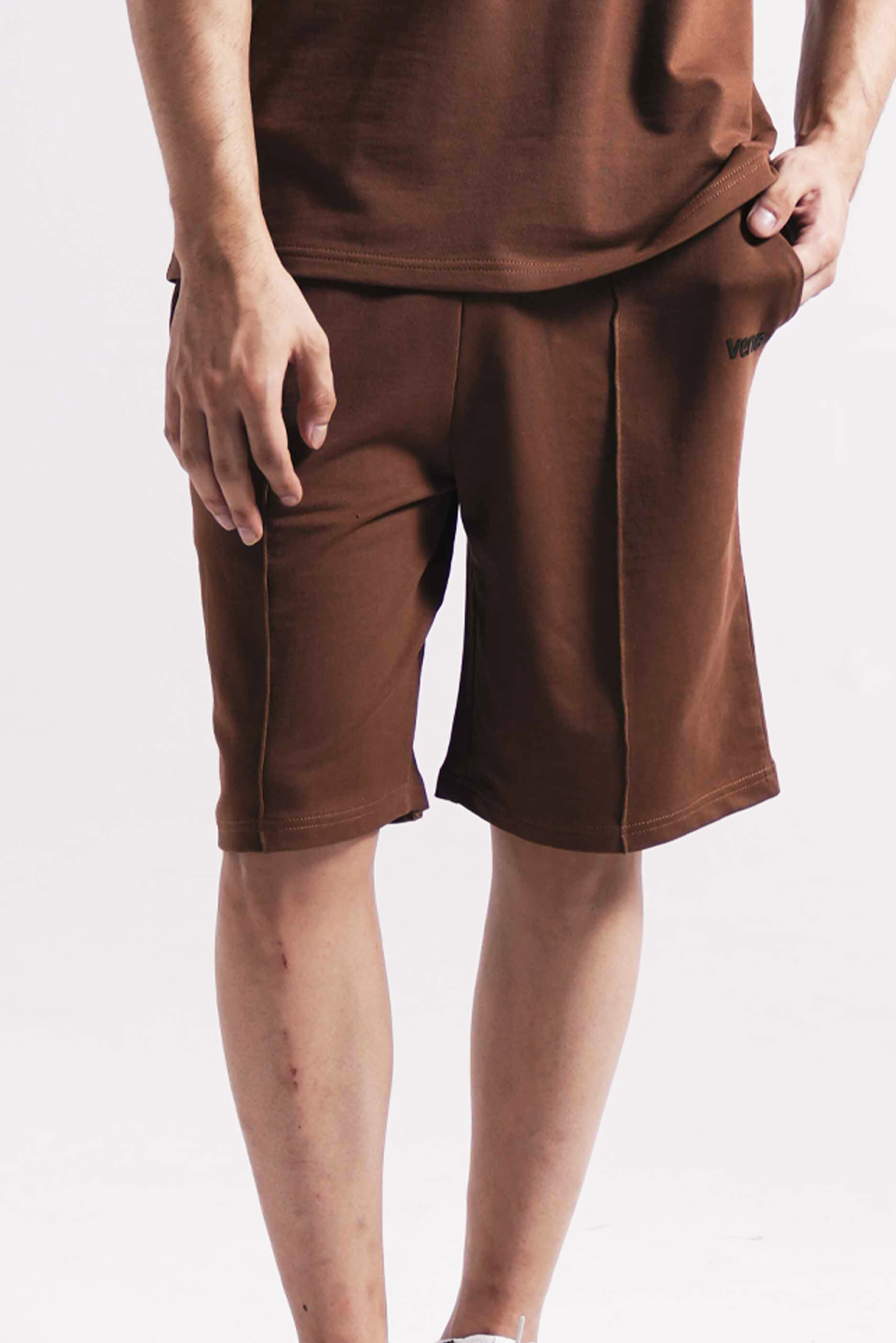 Brown Verve Signature Terry Mens Shorts