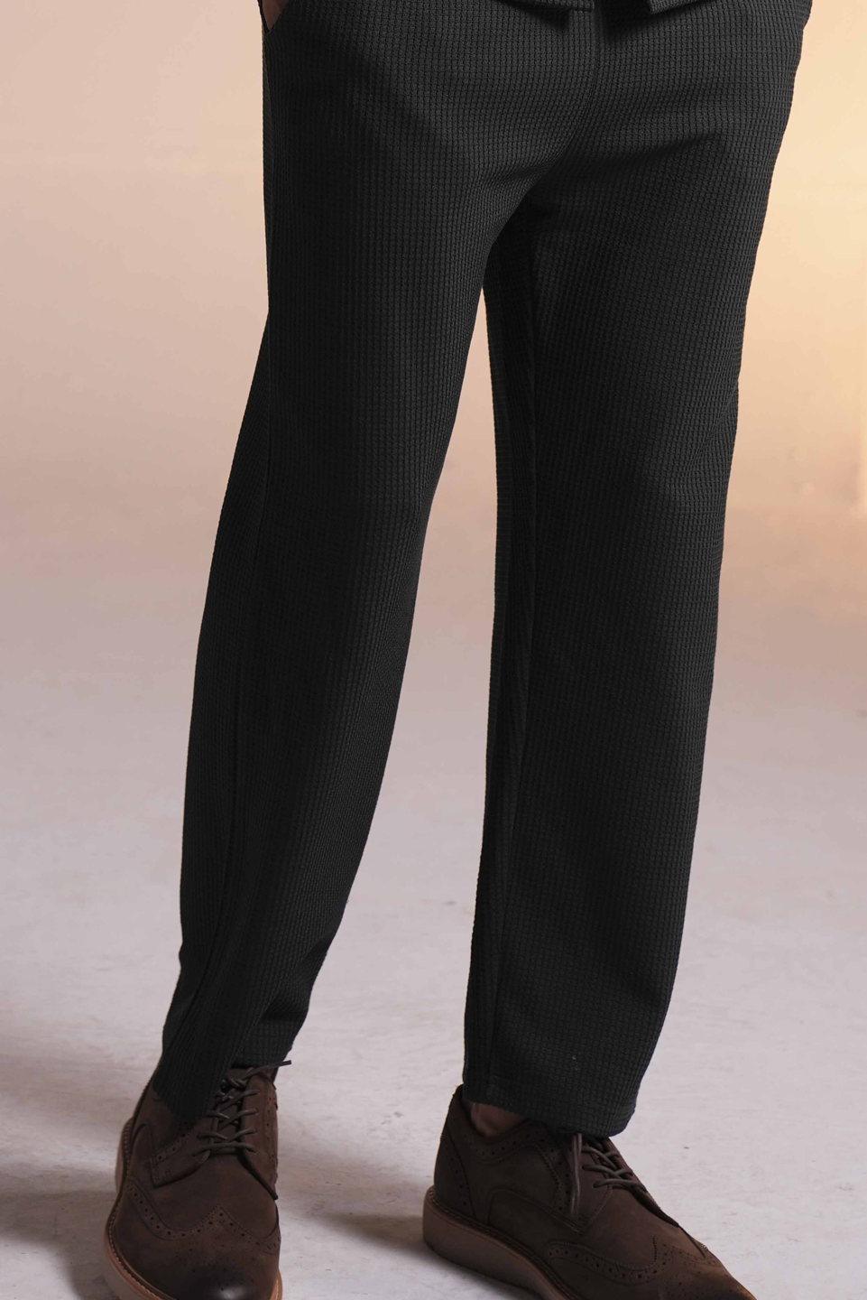WAFFLE KNIT PANTS