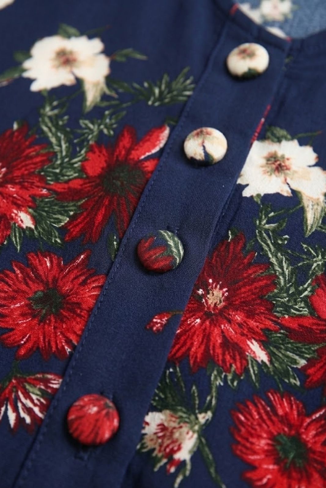 Midnight Blossom Kimono Dress