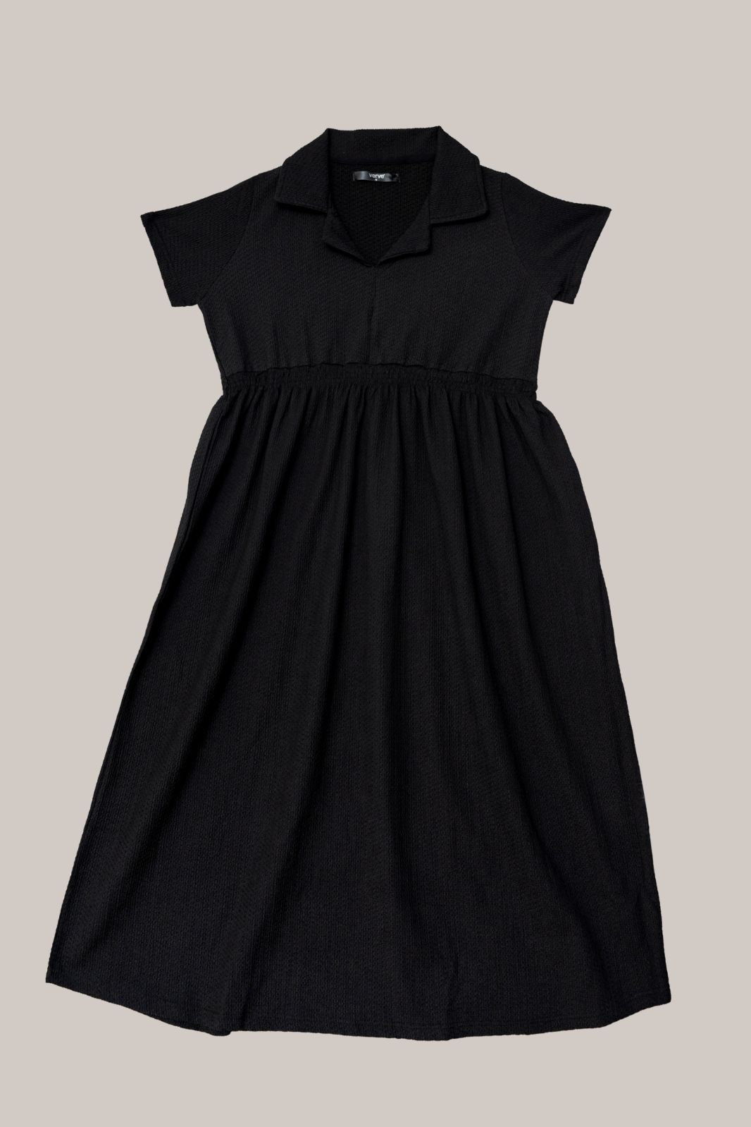 SMOCKED MIDI DRESS