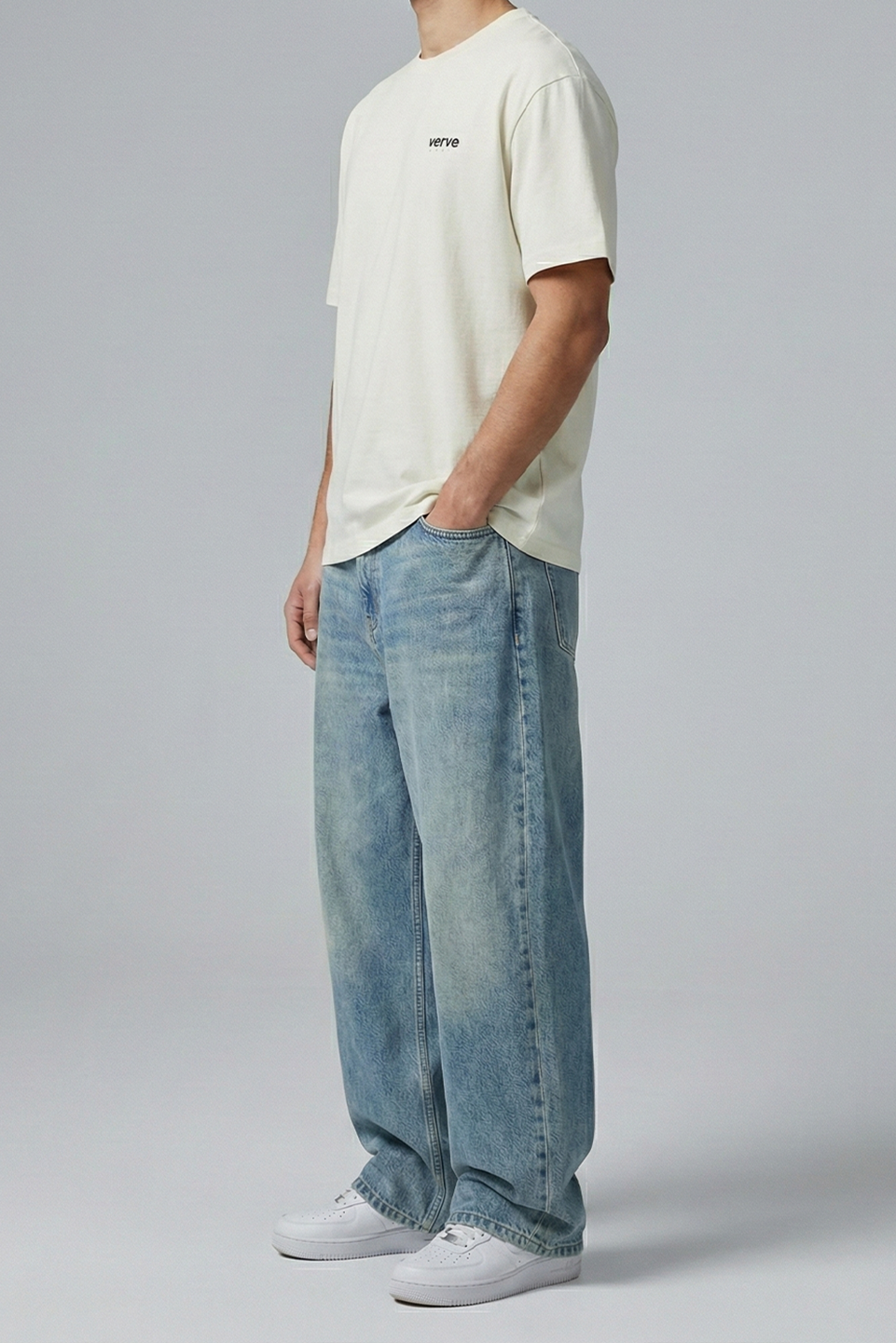 LIGHT GREY ULTRA SOFT COTTON TEE