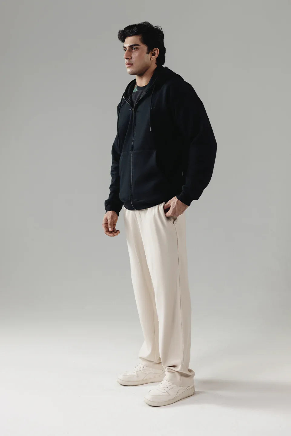STRAIGHT LEG INTERLOCK TROUSERS