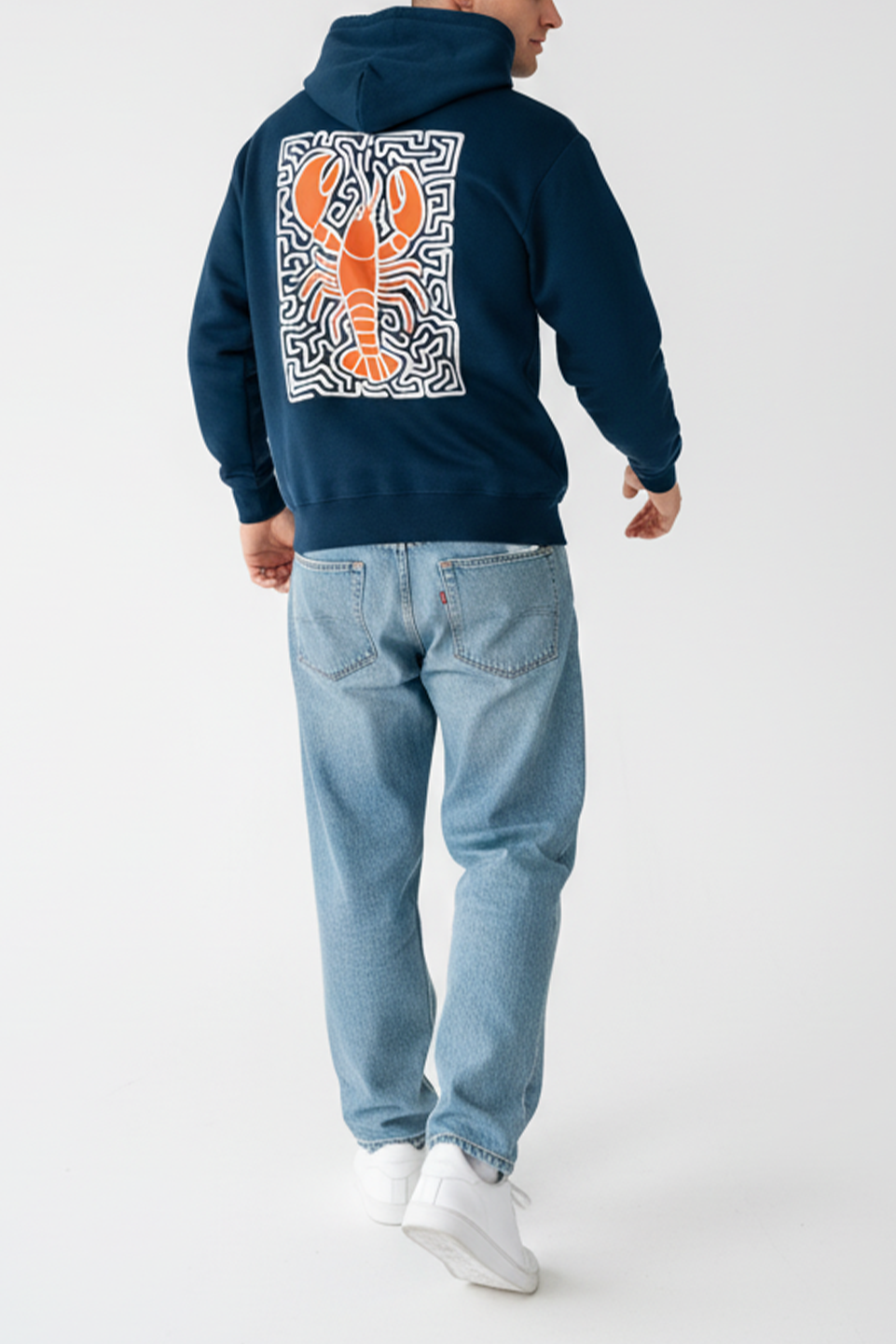 navy blue hoodie for men