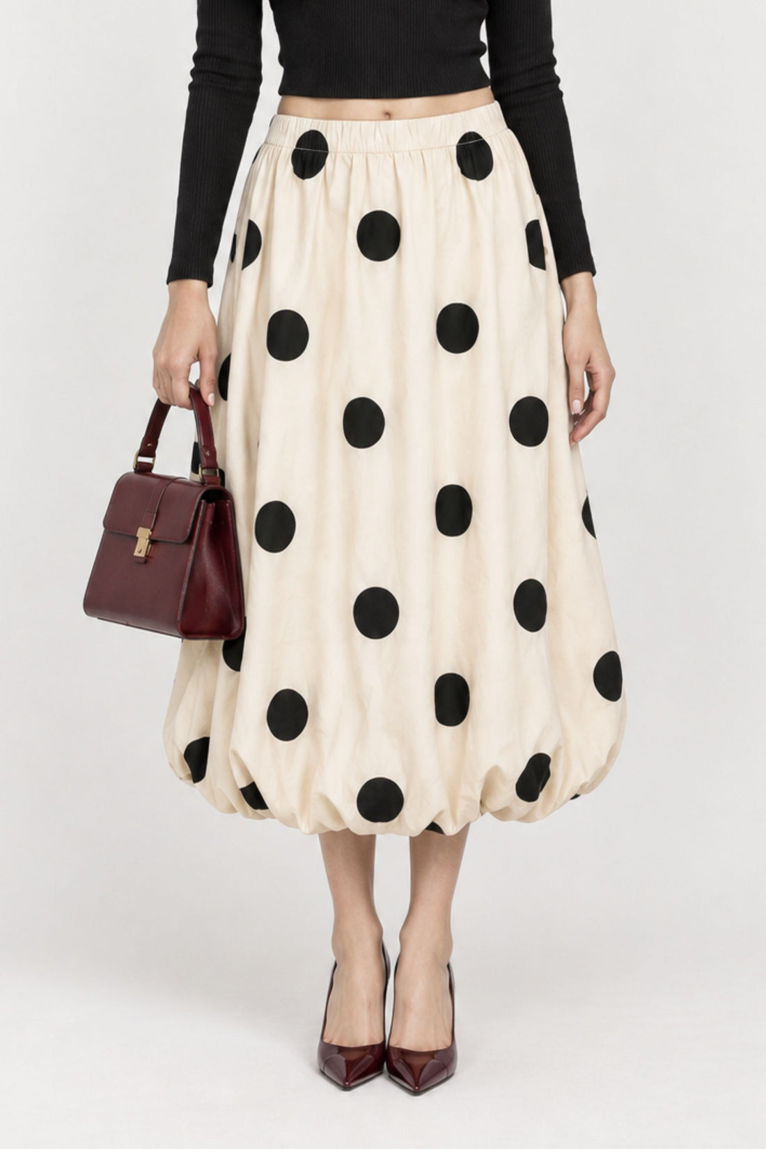BUBBLE HEM SKIRT