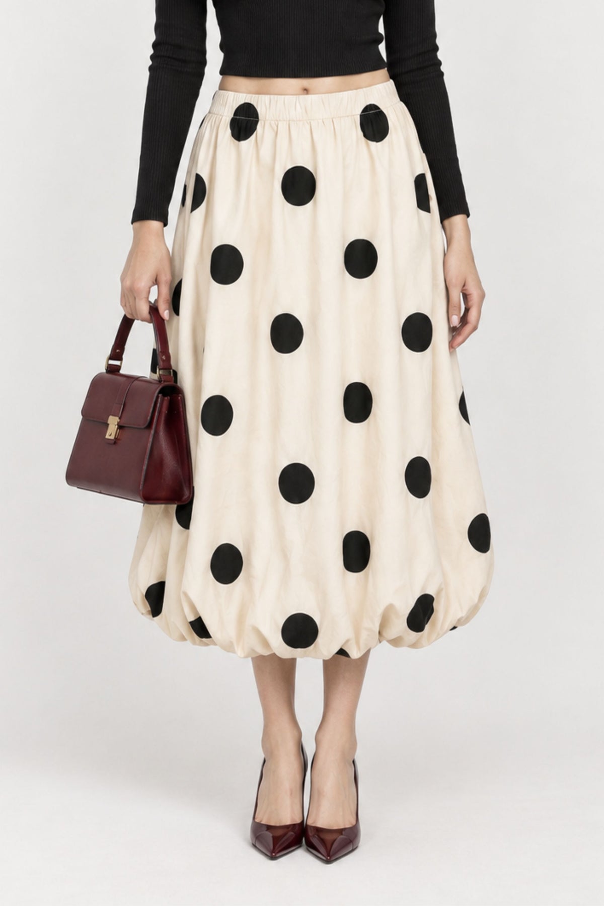 BUBBLE HEM SKIRT