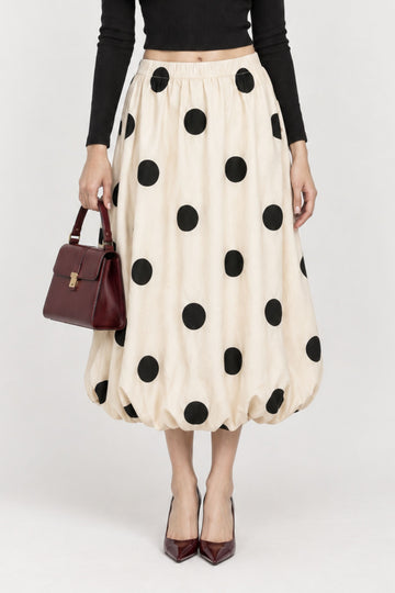 BUBBLE HEM SKIRT