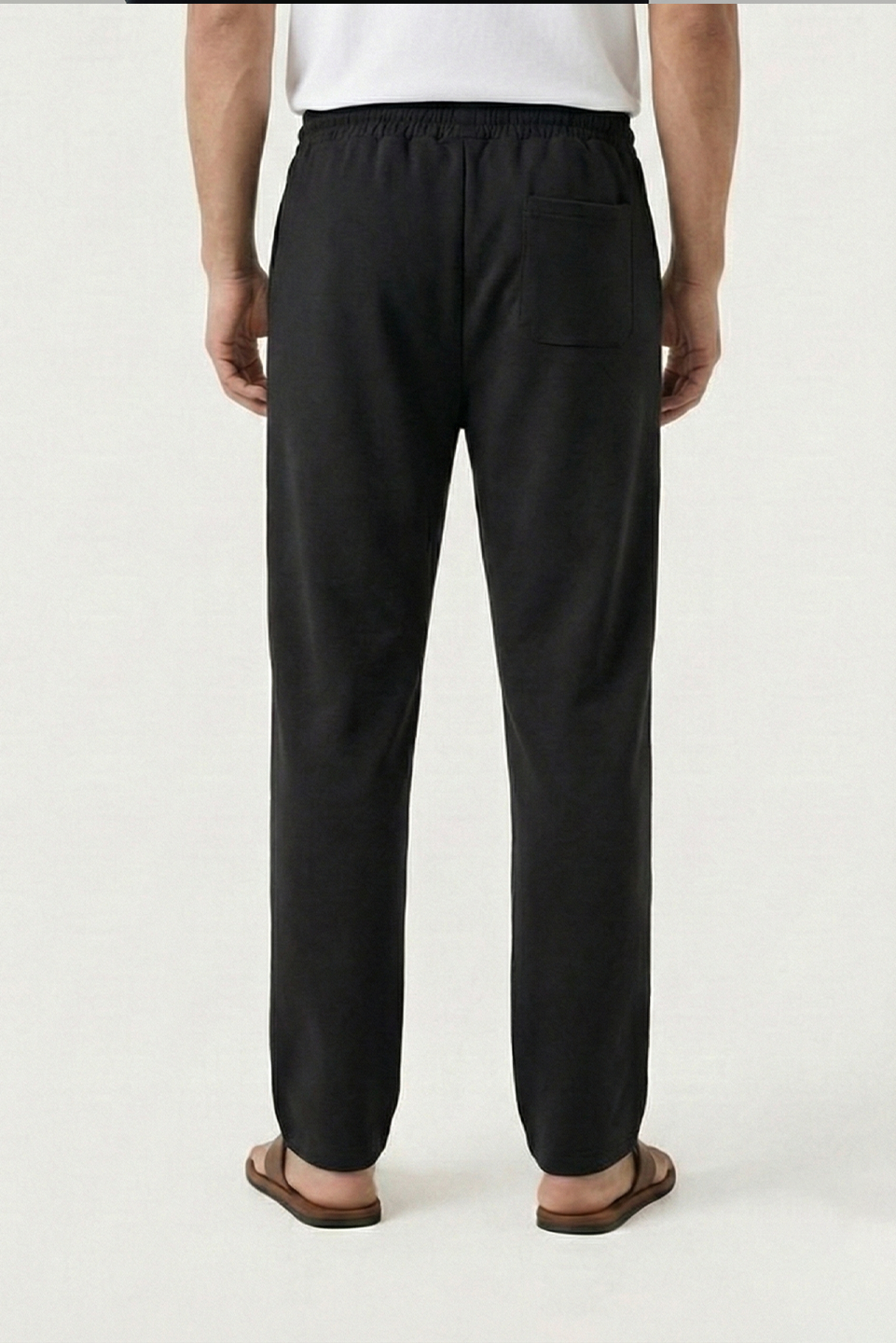 RELAXED SCUBA DRAWSTRING PANTS BLACK