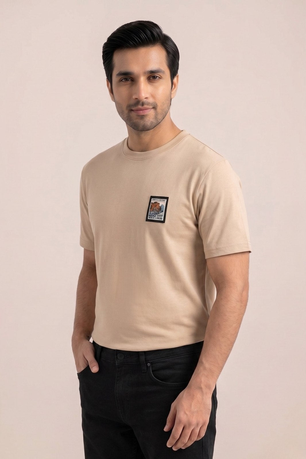 AMSTERDAM POSTCARD PATCH TEE