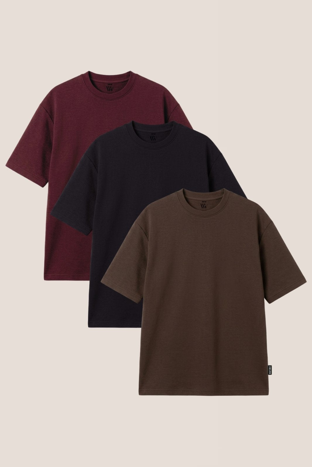 Pack of 3 Solid Scuba Tees