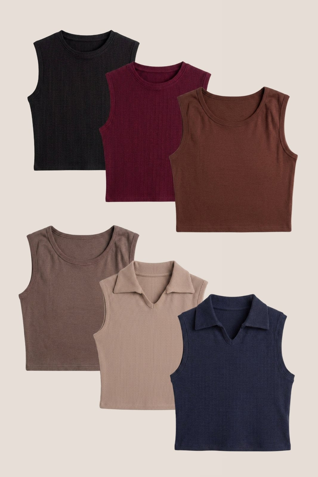 Pack of 6 Crop Tops