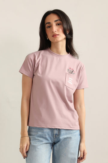FLORAL POCKET TEE