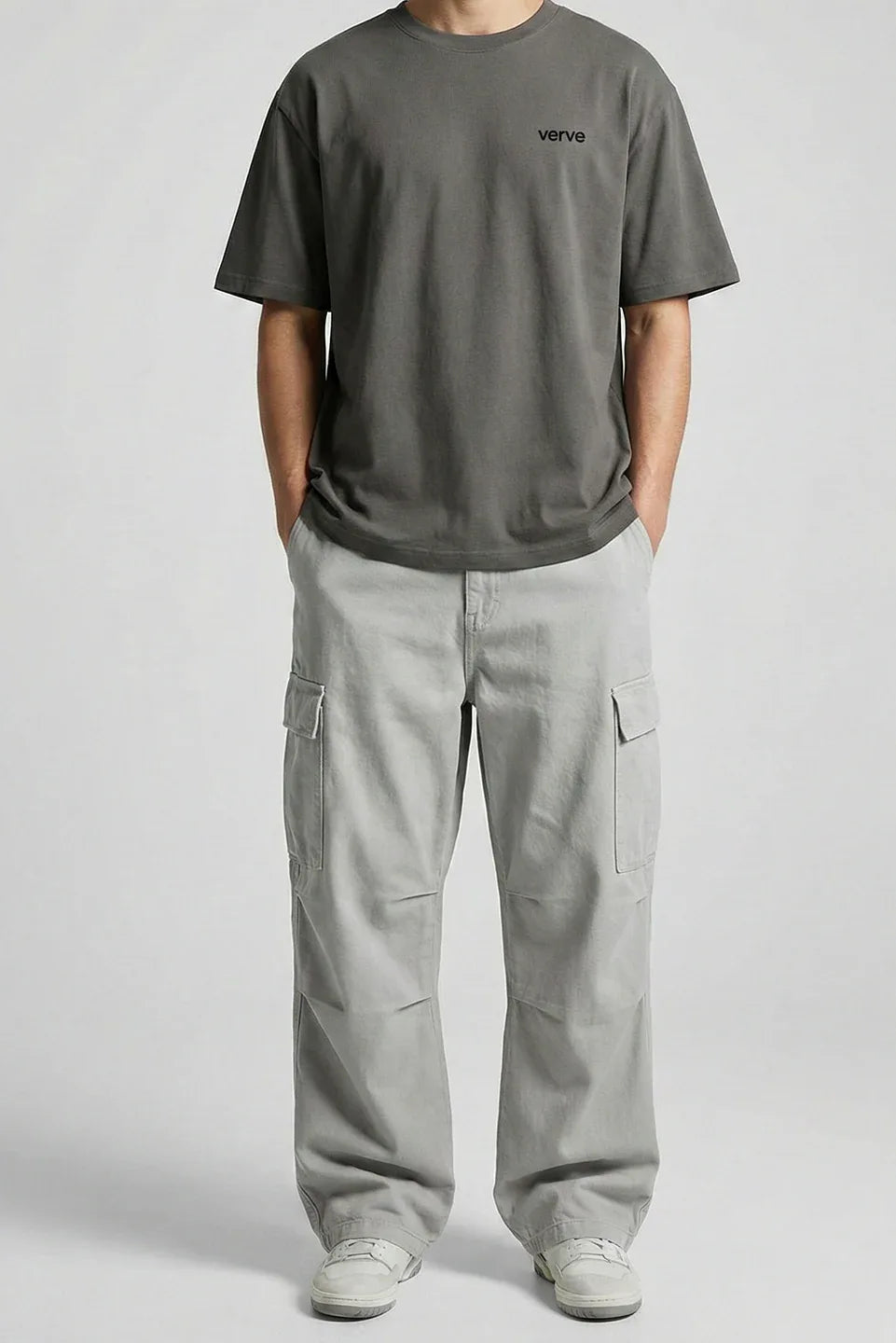 GREY ULTRA SOFT COTTON TEE