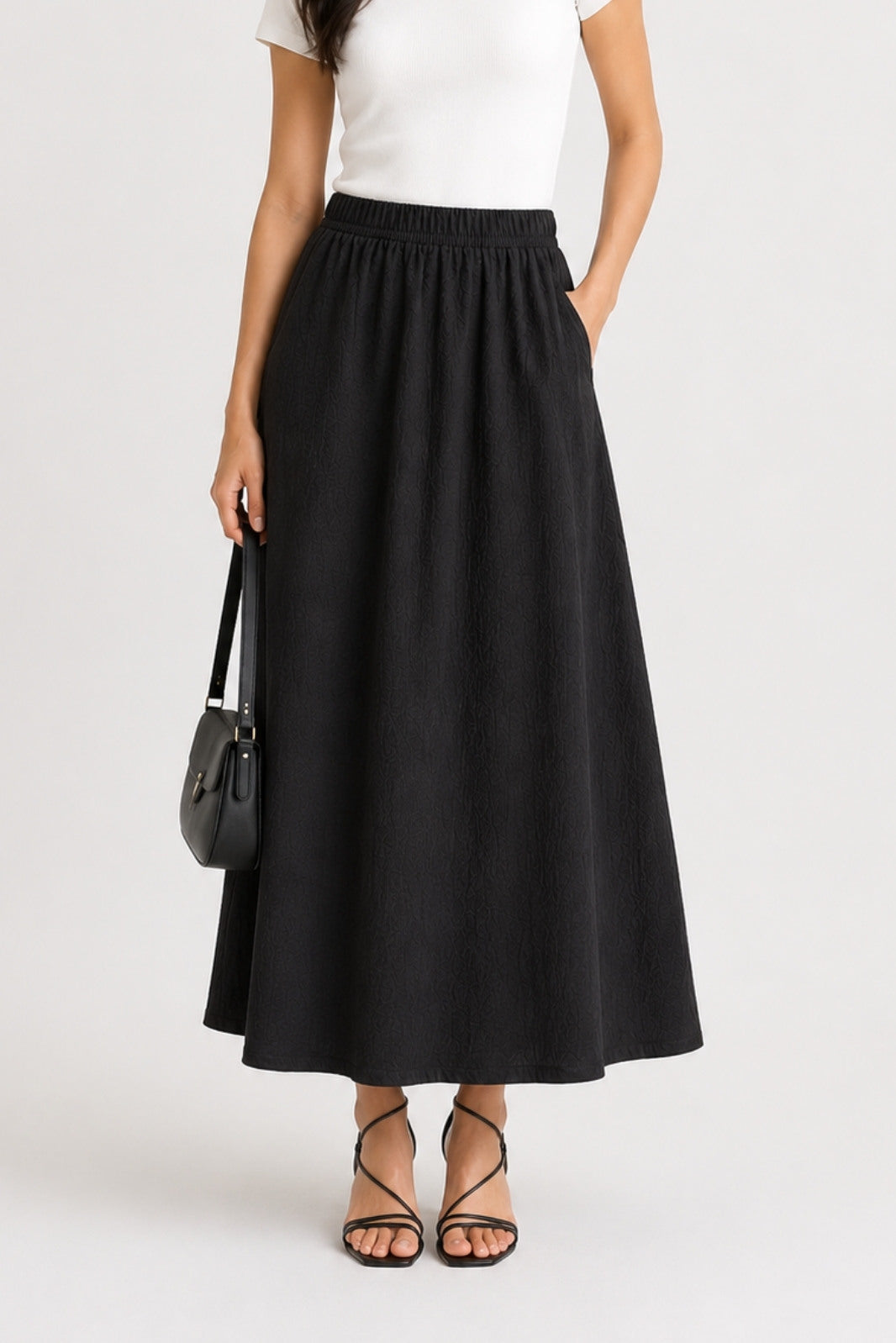 RIPPLE NOIR SKIRT