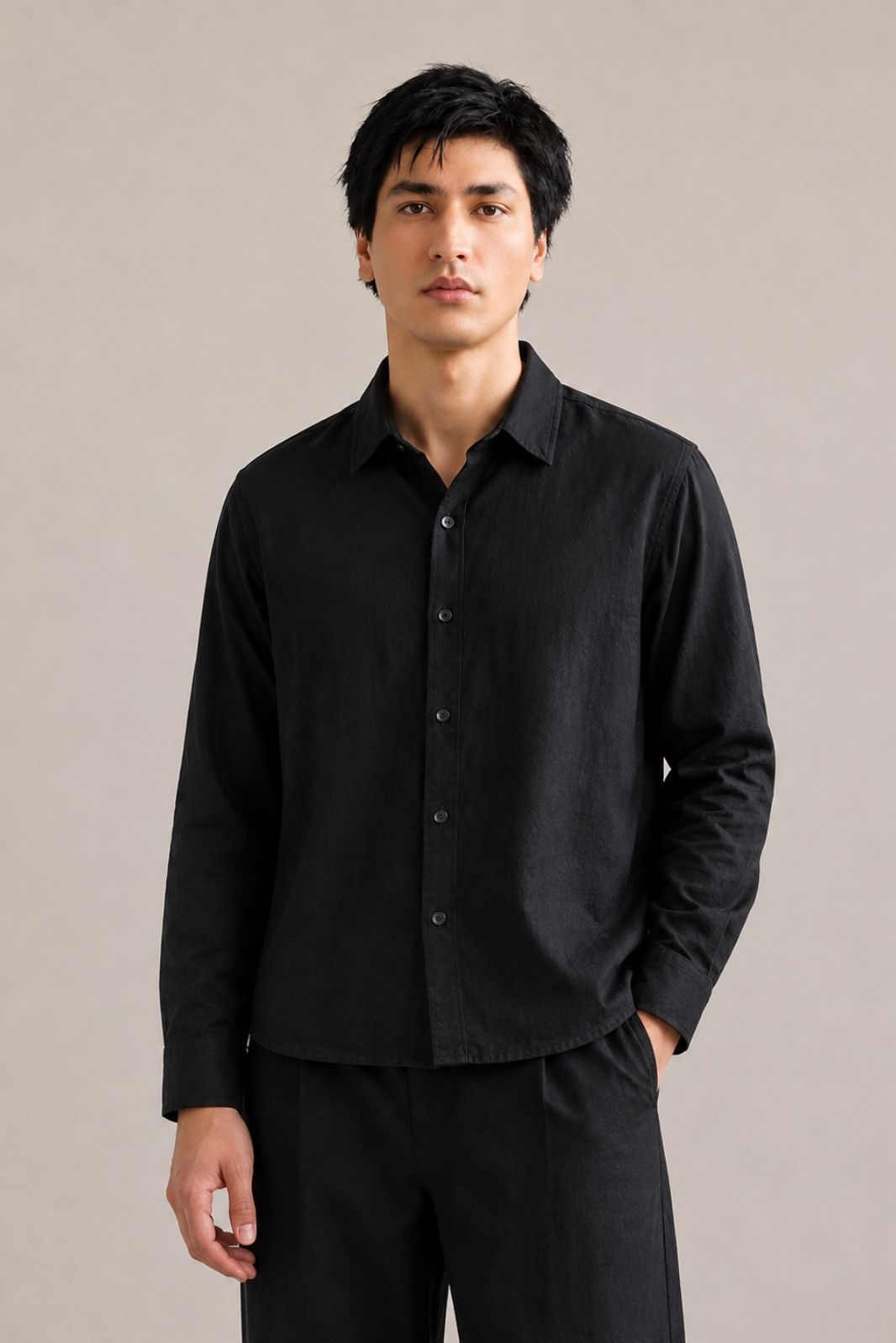 BOXY CROPPED SHIRT