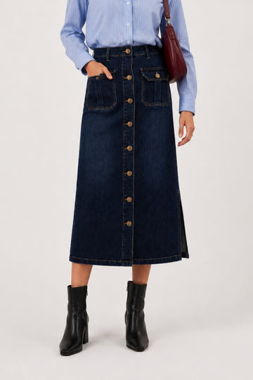 BUTTON DOWN SKIRT