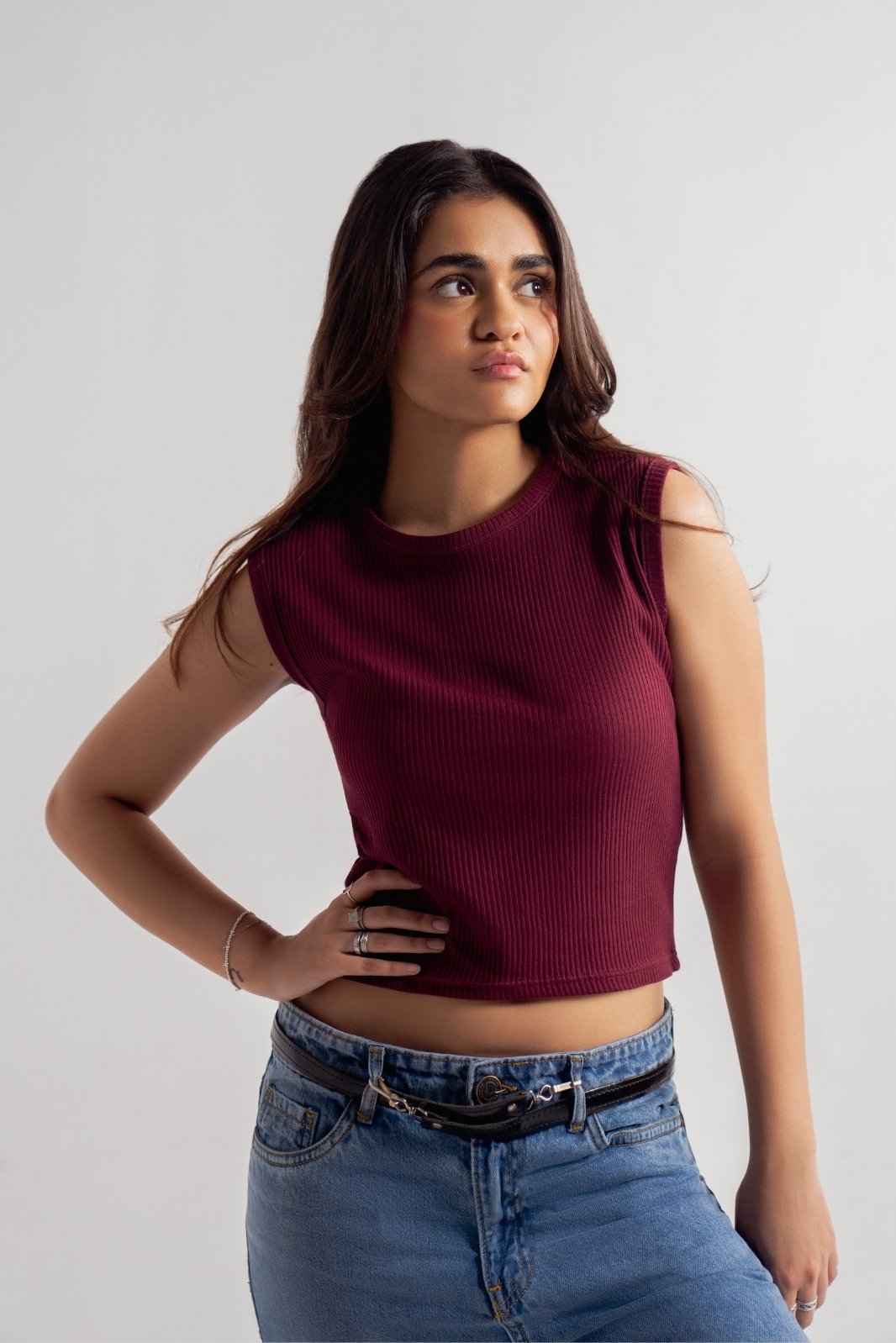 RIBBED SLIM-FIT TANK TOP