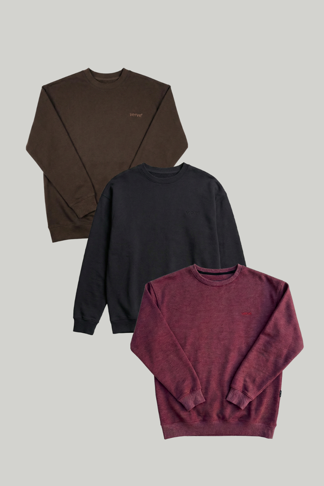 Pack of 3 Basic Sweatshirts