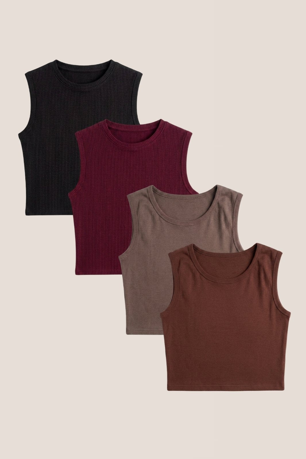 Pack of 4 Crop Tanks