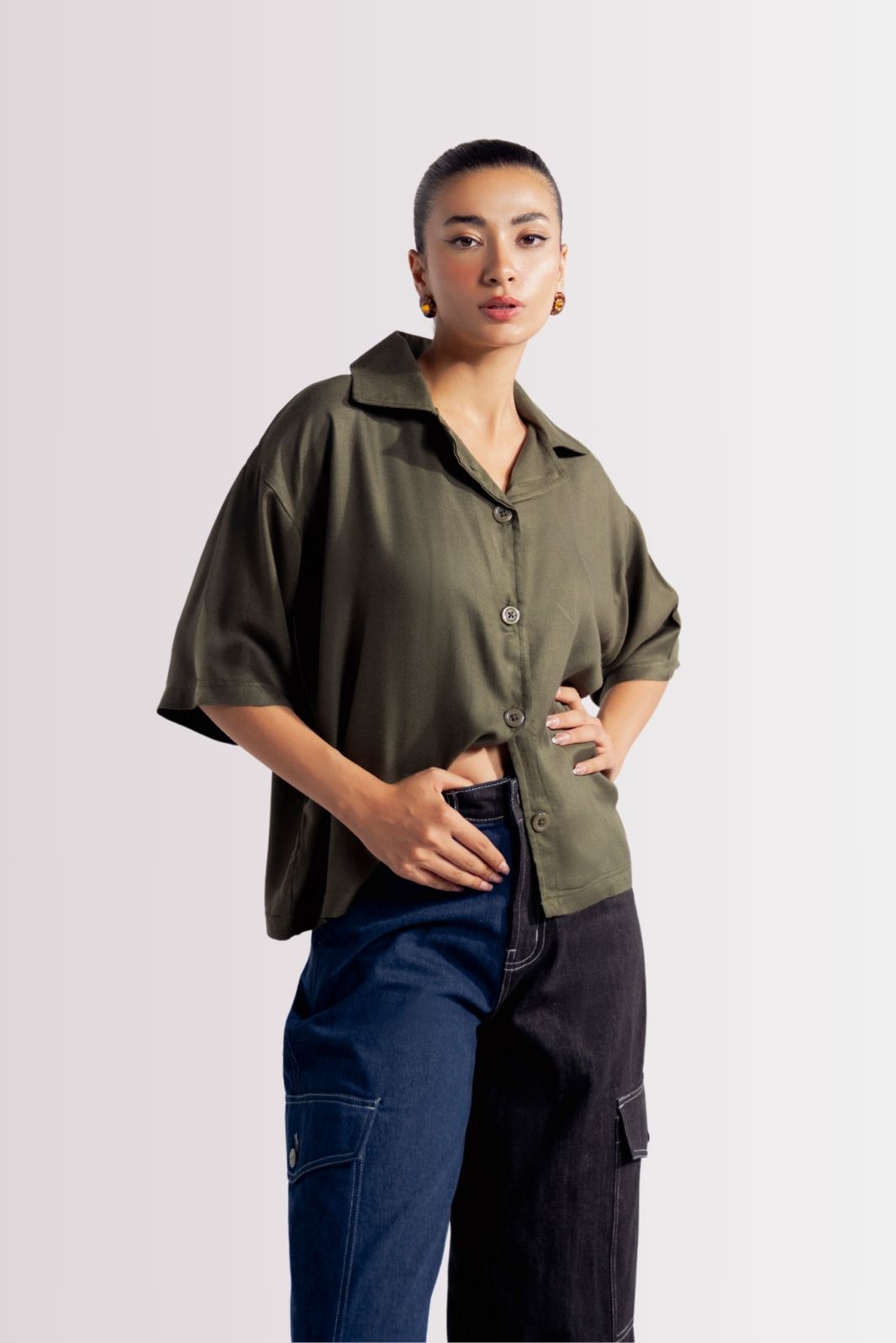 RELAXED FIT RESORT SHIRT GREEN