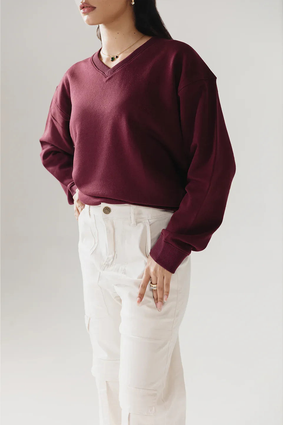 Stylish beige cargo pants for women everyday wear
