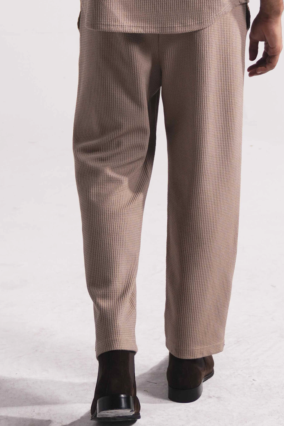 WAFFLE KNIT PANTS