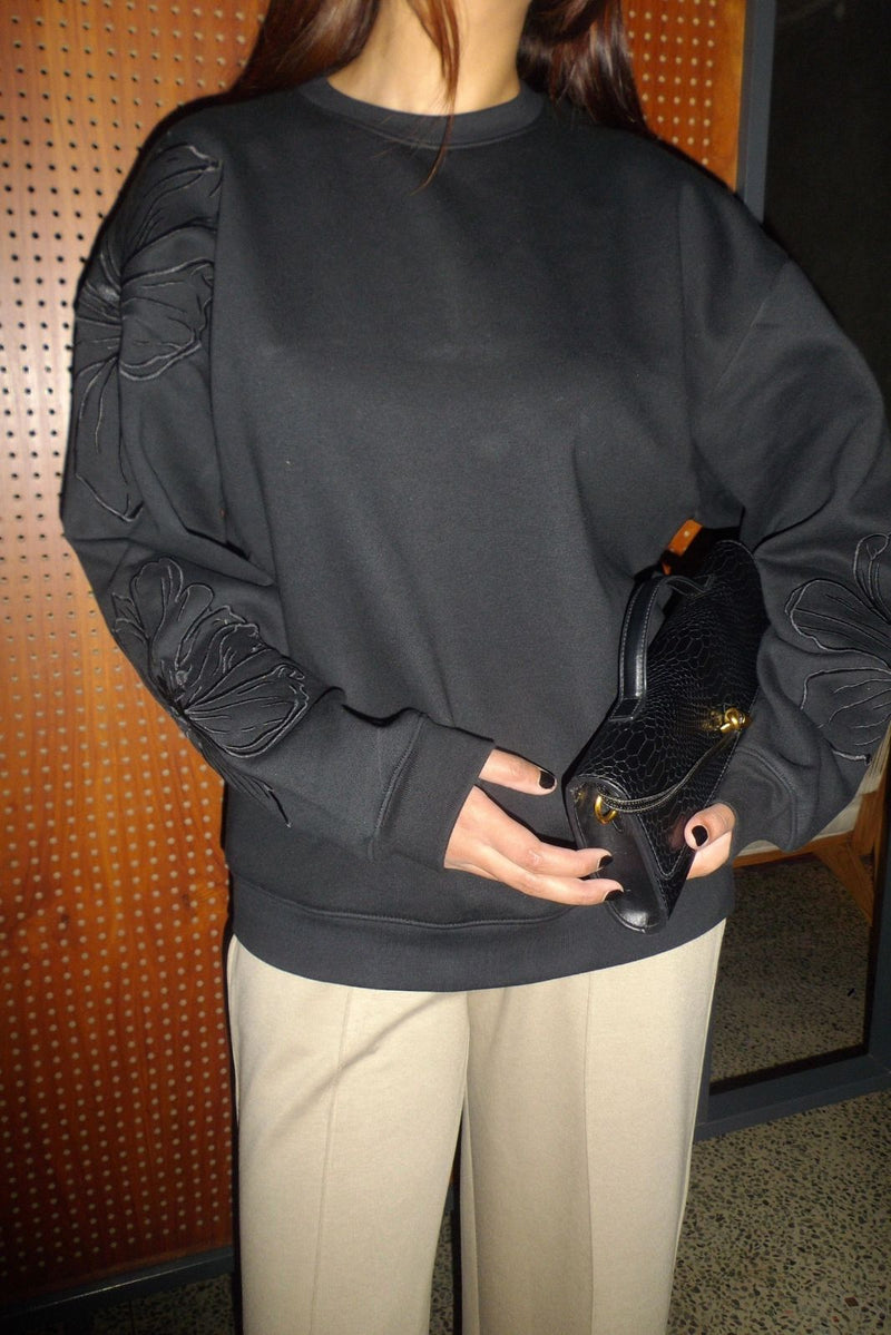 LINEAR BLOOM SWEATSHIRT