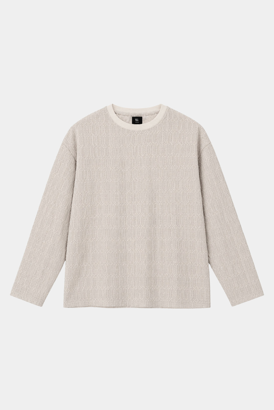 TEXTURED RIB LONG SLEEVE TEE