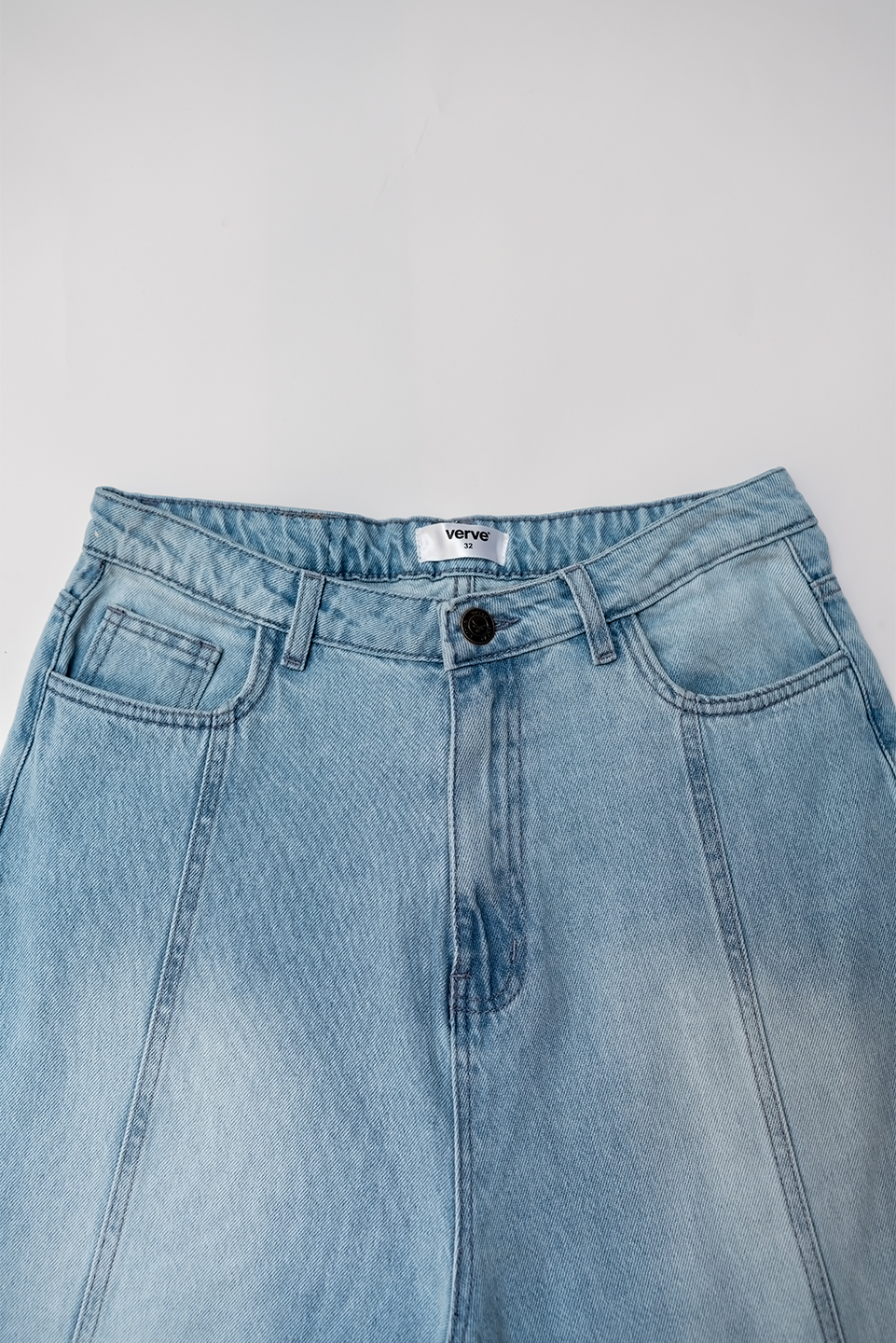 SIDE SLIT WIDE LEG JEANS