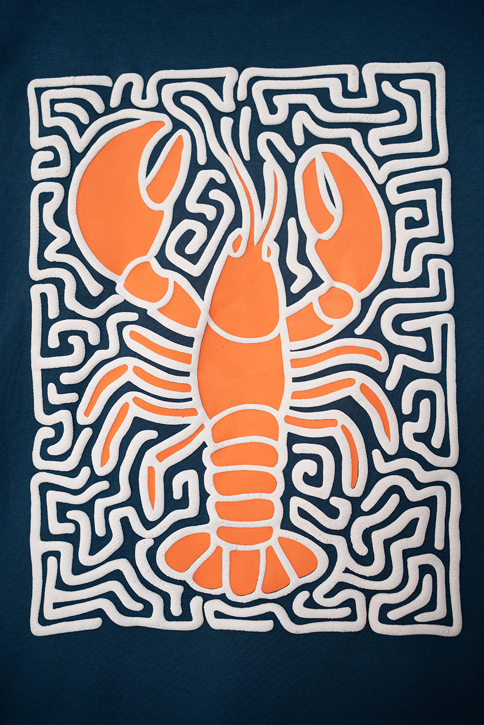 BLUE LOBSTER MAZE HOODIE