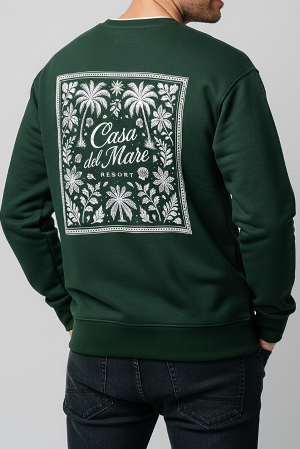 RESORT PRINT SWEATSHIRT