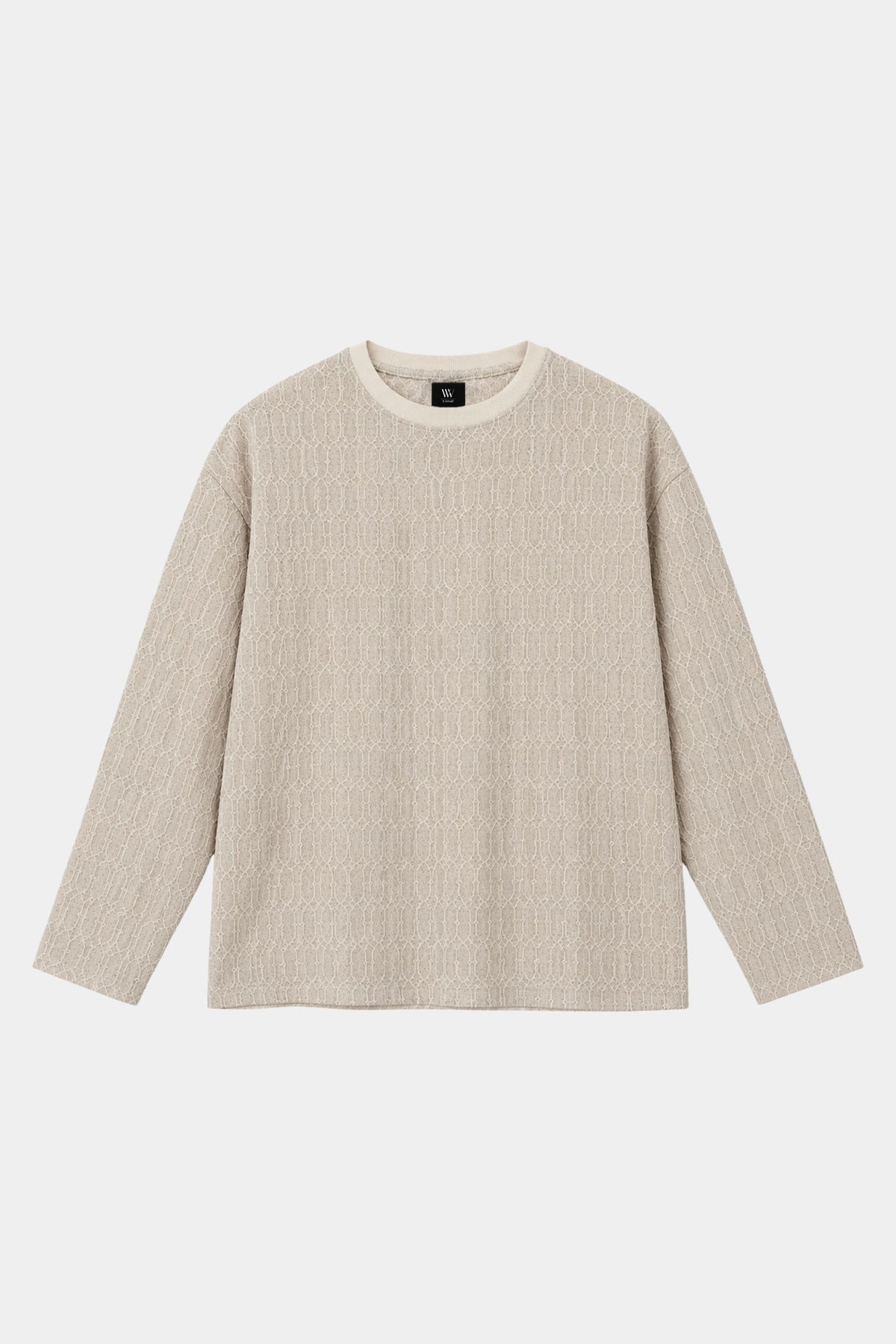 TEXTURED RIB LONG SLEEVE TEE
