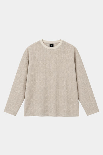 TEXTURED RIB LONG SLEEVE TEE