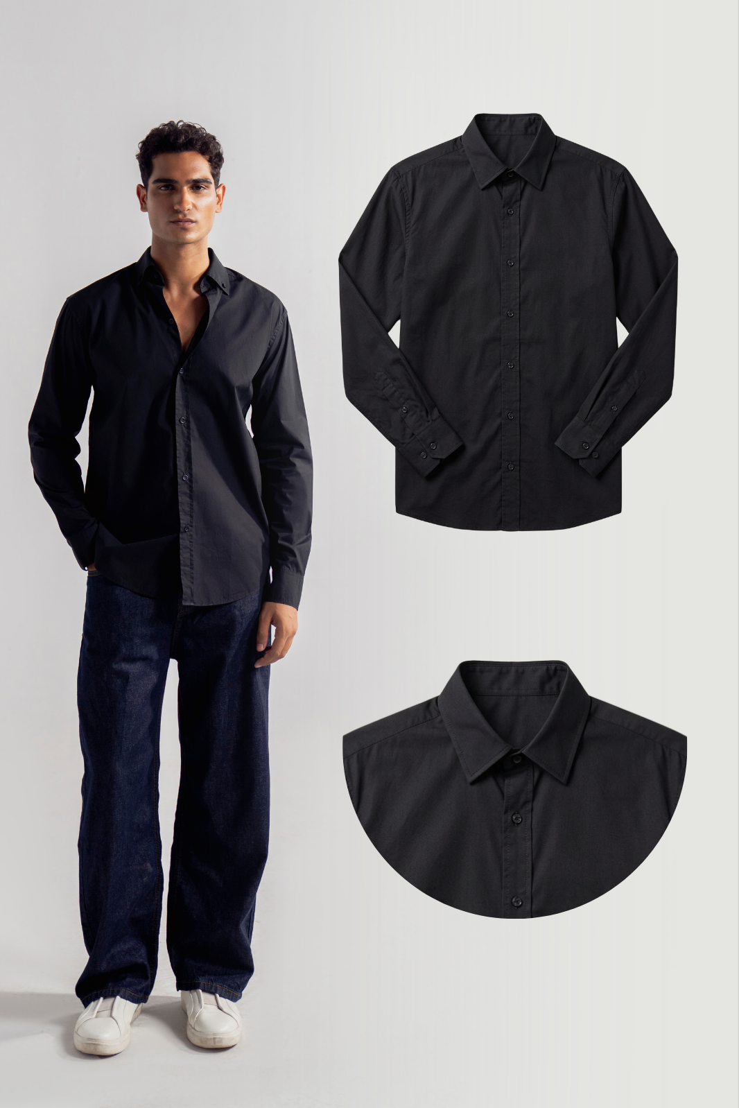 Pack of 3 Cotton Button Down Shirts