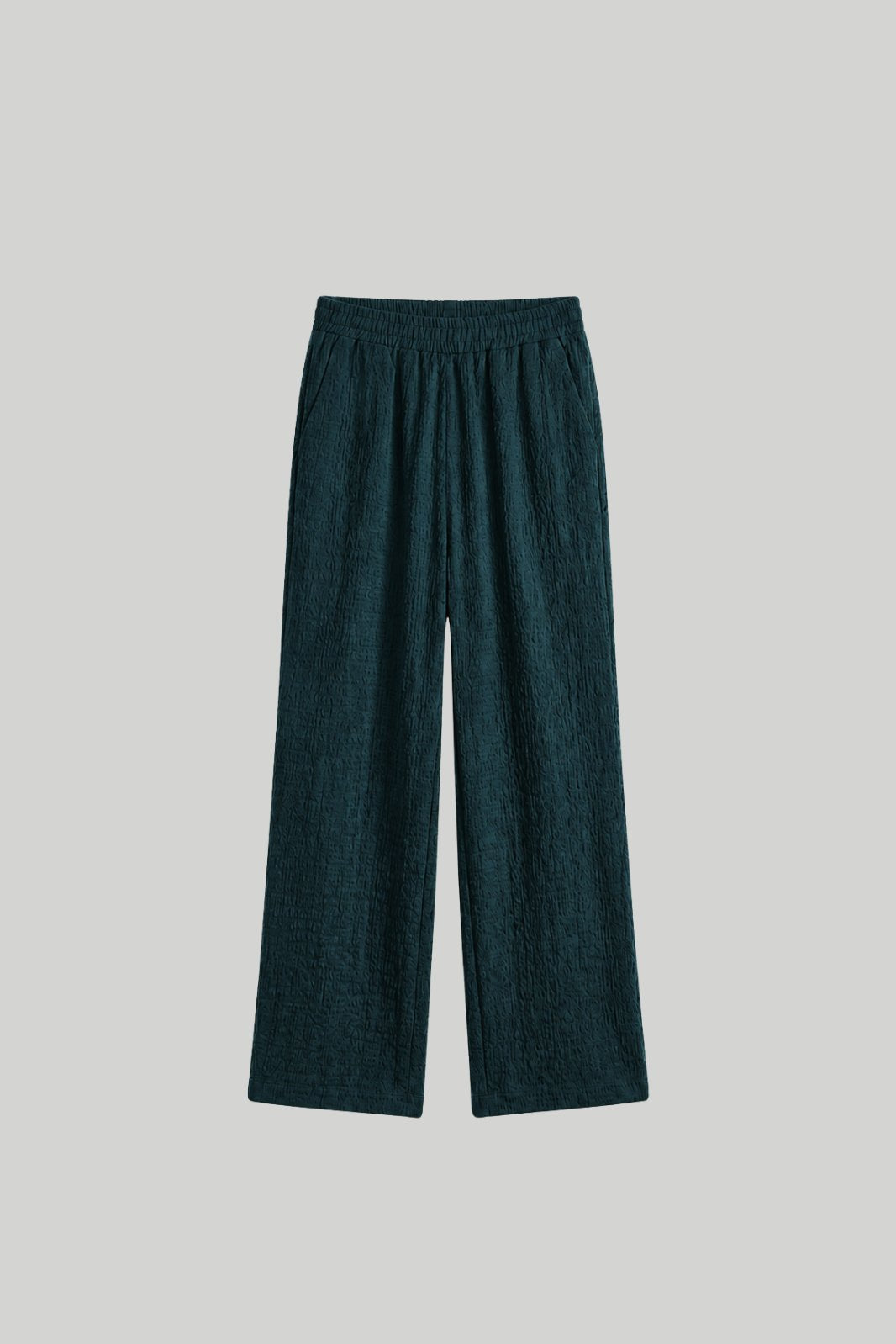 TEXTURED WIDE LEG PANT