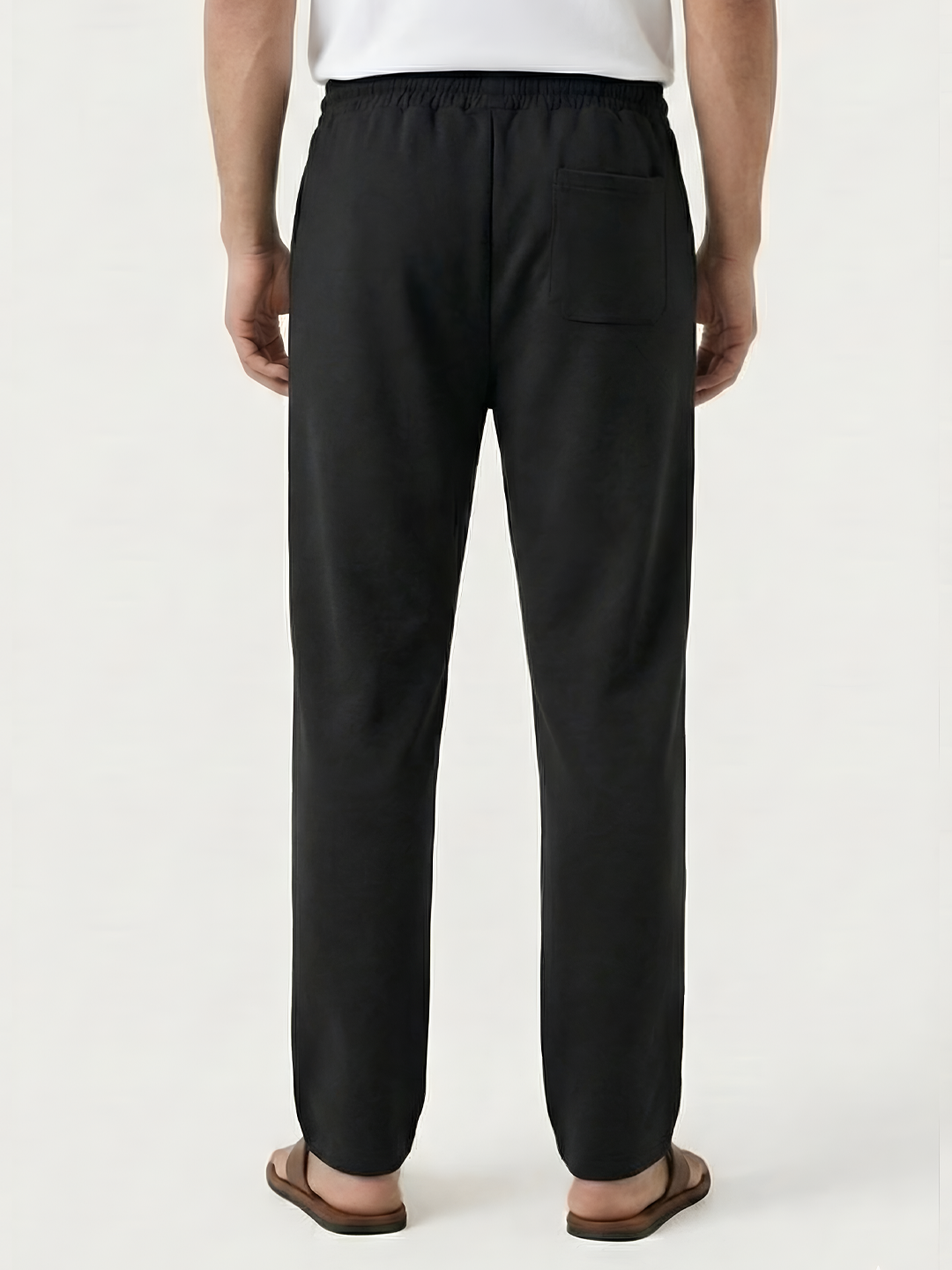 RELAXED SCUBA DRAWSTRING PANTS BLACK