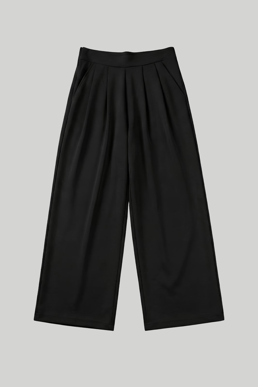 SCUBA WIDE-LEG PANTS BLACK