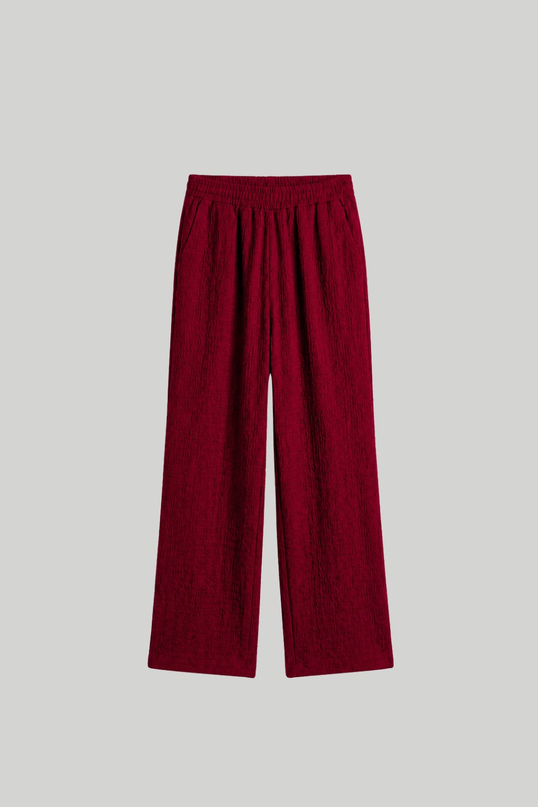 TEXTURED WIDE LEG PANT