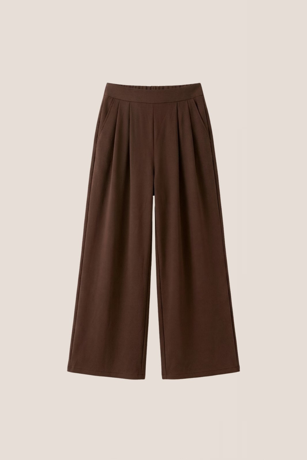 ELASTICATED SCUBA WIDE LEG PANTS