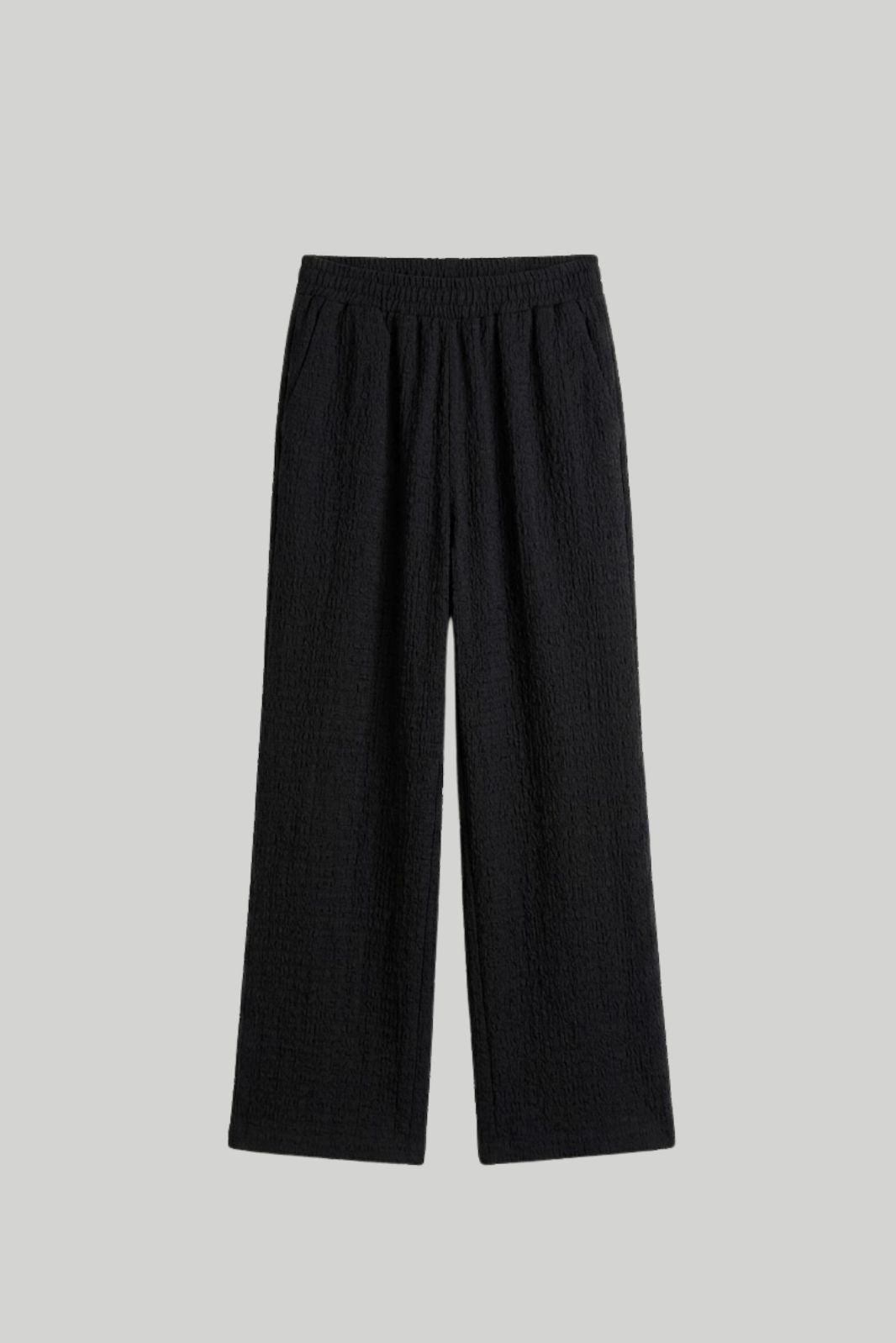 TEXTURED WIDE LEG PANT