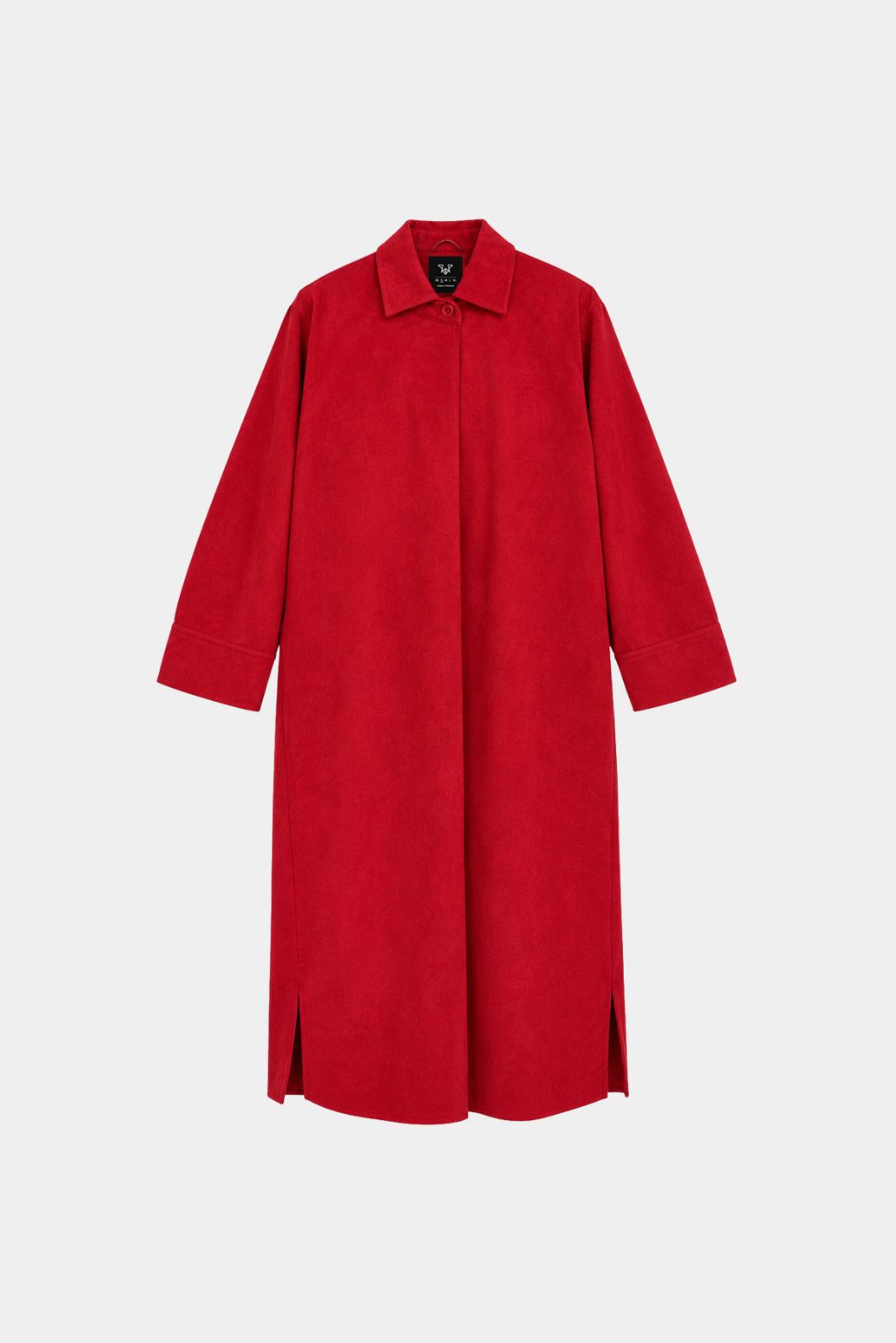 SOFT SUEDE SHIRT DRESS