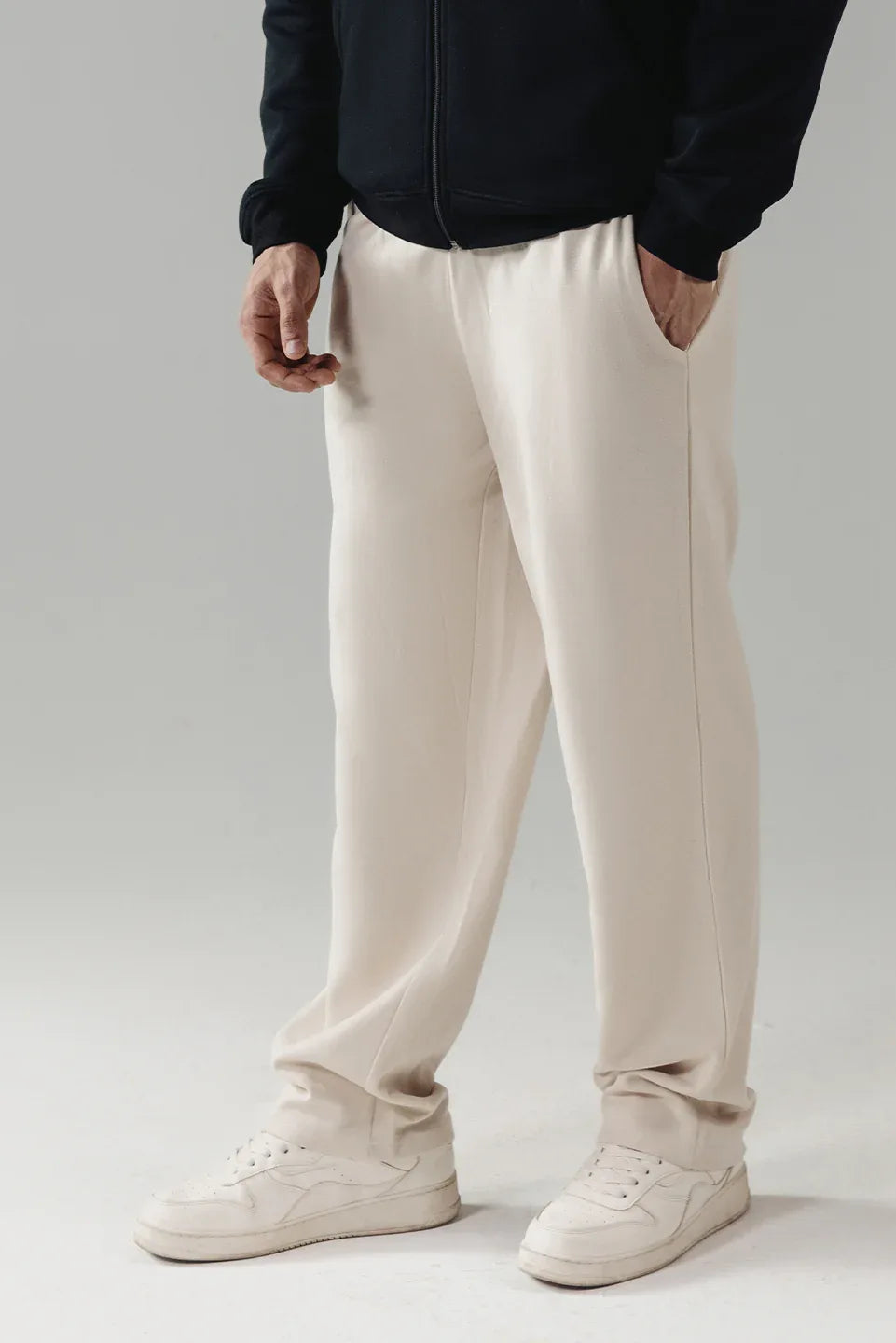 STRAIGHT LEG INTERLOCK TROUSERS
