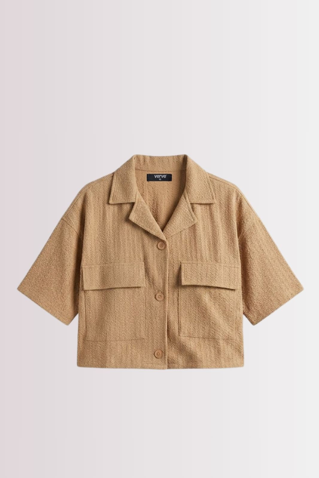 RELAXED FIT CROPPED SHIRT