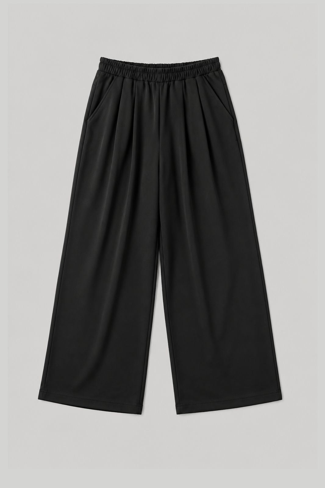 ELASTICATED SCUBA WIDE LEG PANTS
