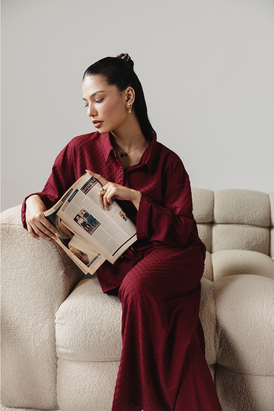 TEXTURED LOUNGE SET