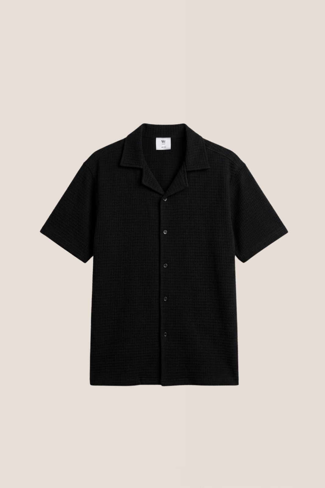 TEXTURED RESORT SHIRT - BLACK