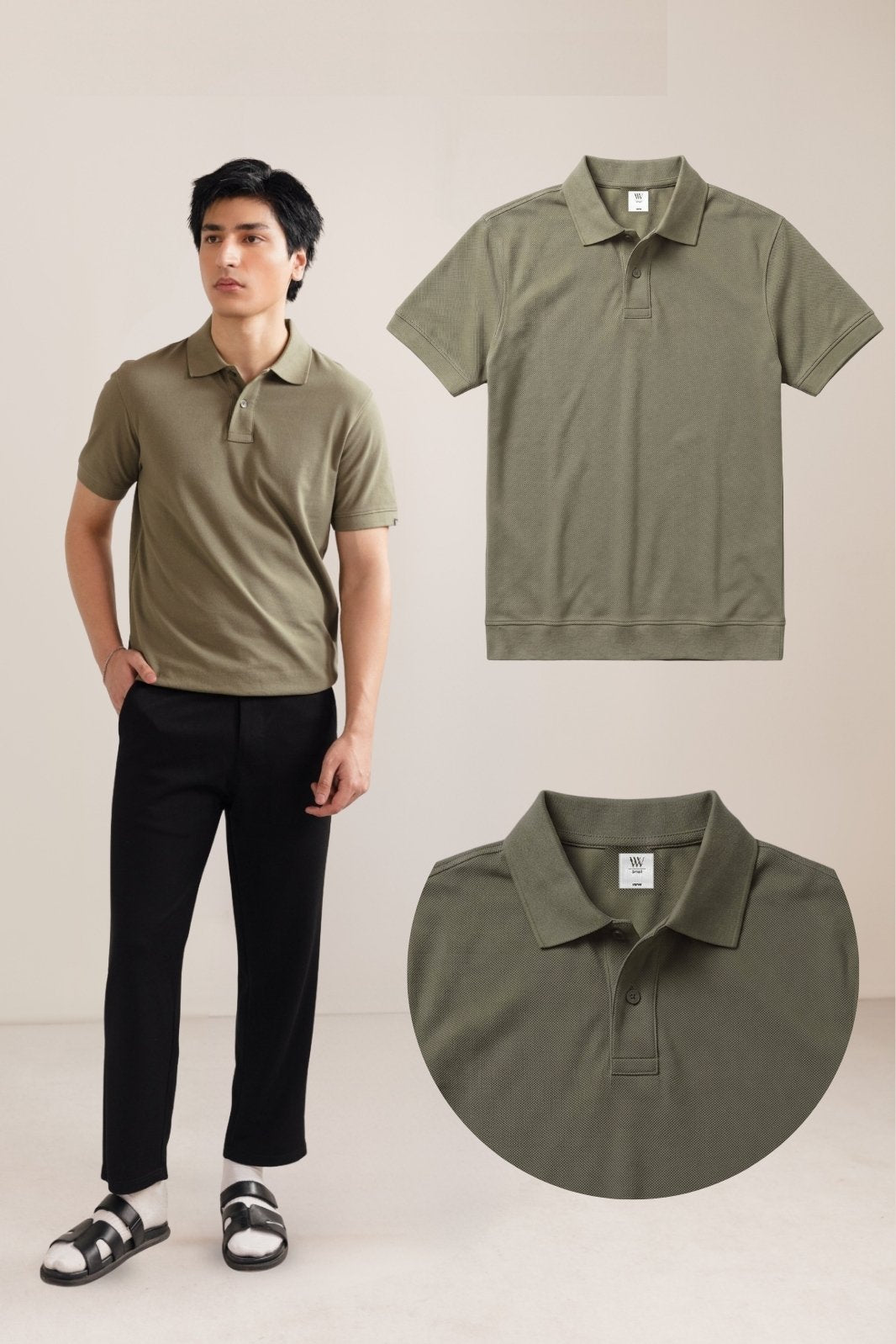 Pack of 3 Men’s Classic Button Polo