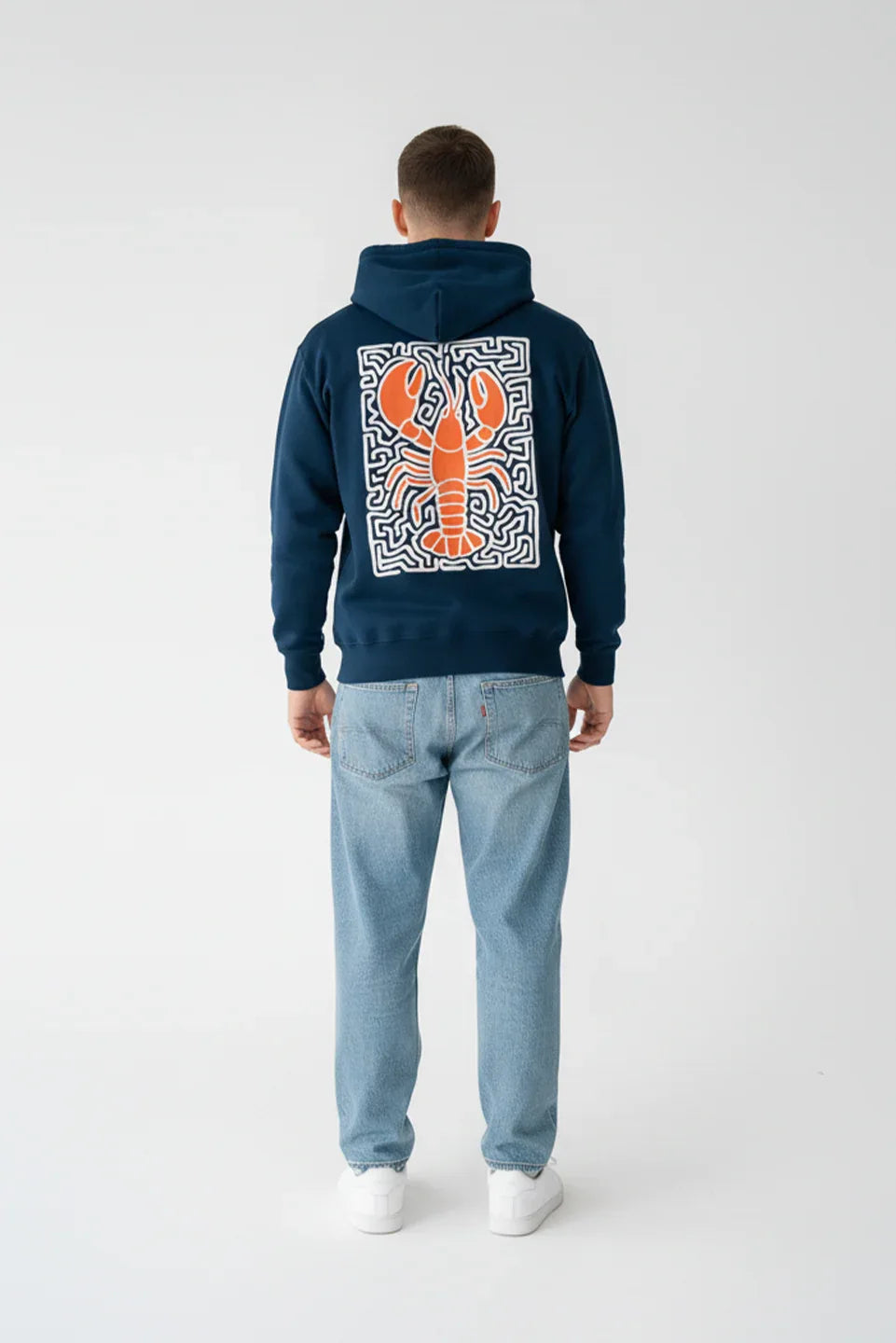 BLUE LOBSTER MAZE HOODIE